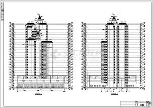 某小区23层住宅楼建筑设计施工图